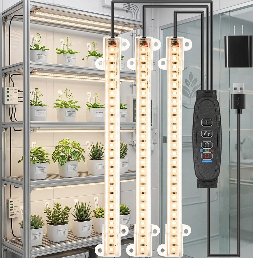 A Review of Hywyimlait’s 3-Head LED Grow Light Strips