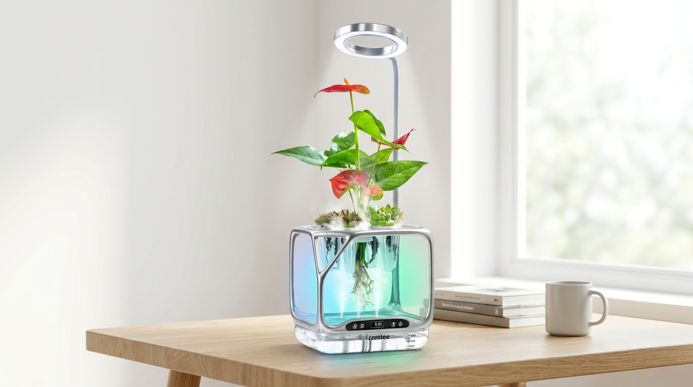 Exploring the Aeroponic Smart Garden with Visual Root Observation